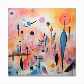 Contemporary Nostalgia Symphony Canvas Print