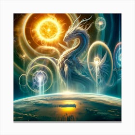 Guardians Of The Atmosphere Converted Canvas Print