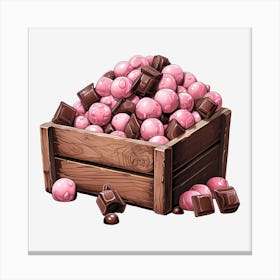 Crate Of Candy Canvas Print