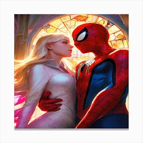 Spider - Man And Gwen Canvas Print