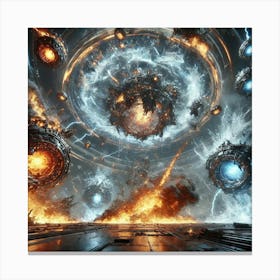 Elemental War Machines Special Ability Converted Canvas Print