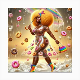 BBW Donut Queen Canvas Print