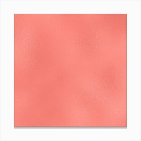 Coral Pink Glass Canvas Print
