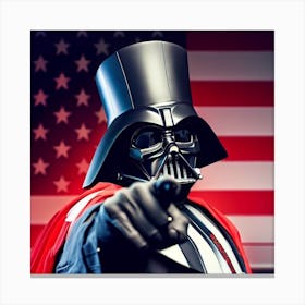 Darth Vader As Uncle Sam Canvas Print