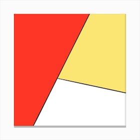 Neoplastitsizm, Red, Yellow, White Canvas Print