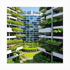 Green City 2 Canvas Print