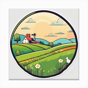 Farm Landscape 33 Canvas Print