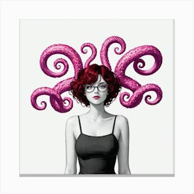 Octopus Girl 1 Canvas Print