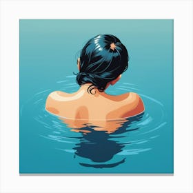 Woman In The Water art 1 Canvas Print