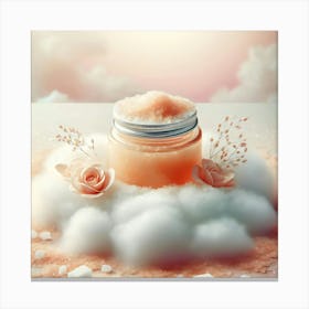 Jar Of Roses Canvas Print