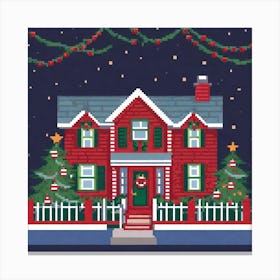 Christmas House 10 Canvas Print