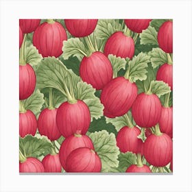 Rhubarb As A Logo (38) Canvas Print