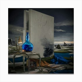 Blue Bottle Canvas Print