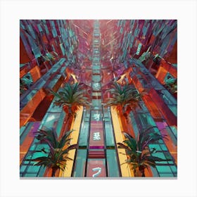 Futuristic Cityscape Canvas Print