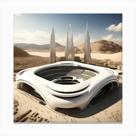 Futuristic Stadium Canvas Print