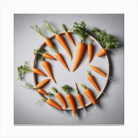Carrots In A Circle 30 Canvas Print