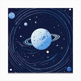 Space Background (3) Canvas Print