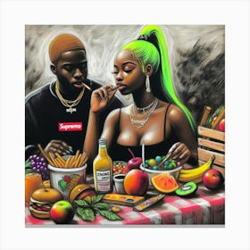 Sex And Fruit Canvas Print