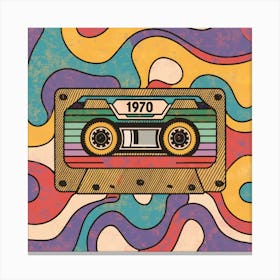 1970 Cassette Canvas Print