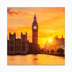 Big Ben At Sunset Canvas Print