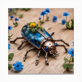 blue Beetle Canvas Print