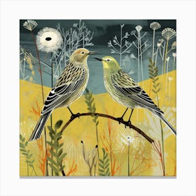 Bird In Nature Yellowhammer 1 Canvas Print