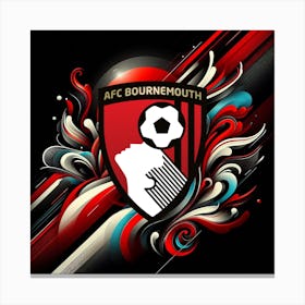 A.F.C. Bournemouth Logo Wall Arts 24 Canvas Print