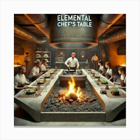 An Immersive Dining Experience At The Elemental Ch Canvas Print