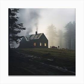 Cabin In The Woods Canvas Print