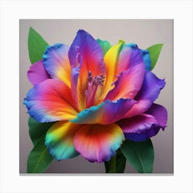 Rainbow Flower 8 Canvas Print