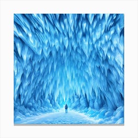 Ice Cave Canvas Print