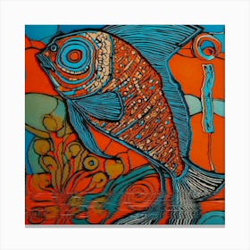 Fish In The Water 1 Canvas Print