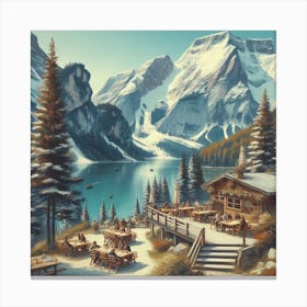 Alpine Lodge Canvas Print