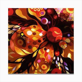 Abstract Autumn Impressions Canvas Print