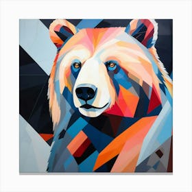 Abstract modernist Bear 4 Canvas Print