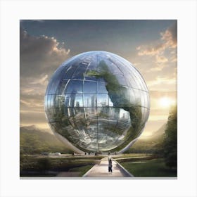 Futuristic City 128 Canvas Print