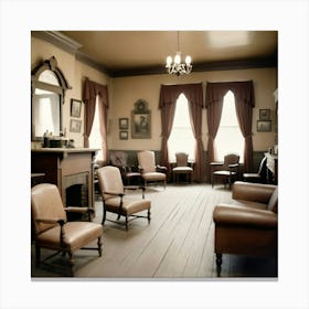 Victorian Living Room Canvas Print