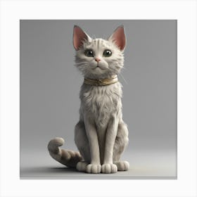 White Cat Canvas Print