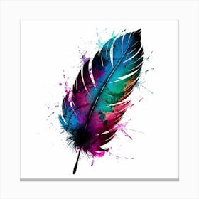 Feather Painting 1 Canvas Print