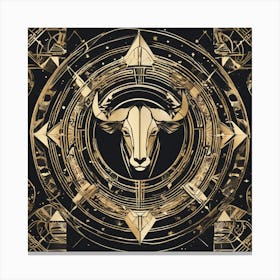 Bull Head Canvas Print