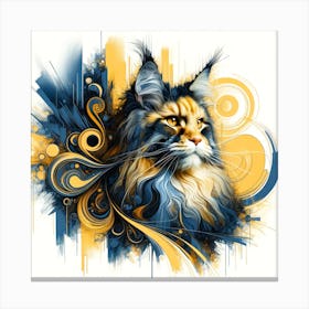 Maine Coon Cat 01 Canvas Print