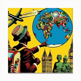 World Traveler 1 Canvas Print