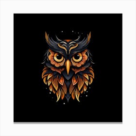 Autumnal Owl Motif 1 Canvas Print