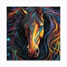 Rainbow Horse Canvas Print