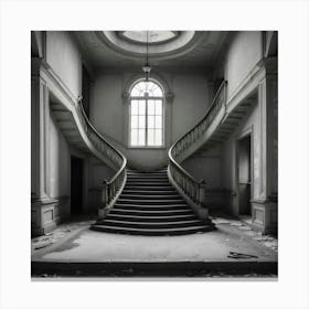 Abandoned Staircase Canvas Print