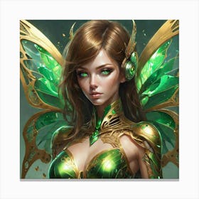Green Fairy Canvas Print