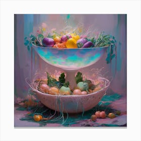 Easter Bowls Canvas Print