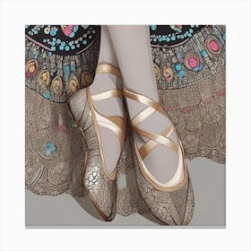 Ballerina Shoes Canvas Print