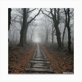 Path In The Woods Canvas Print