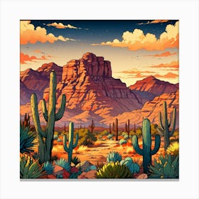 Desert Landscape 7 Canvas Print